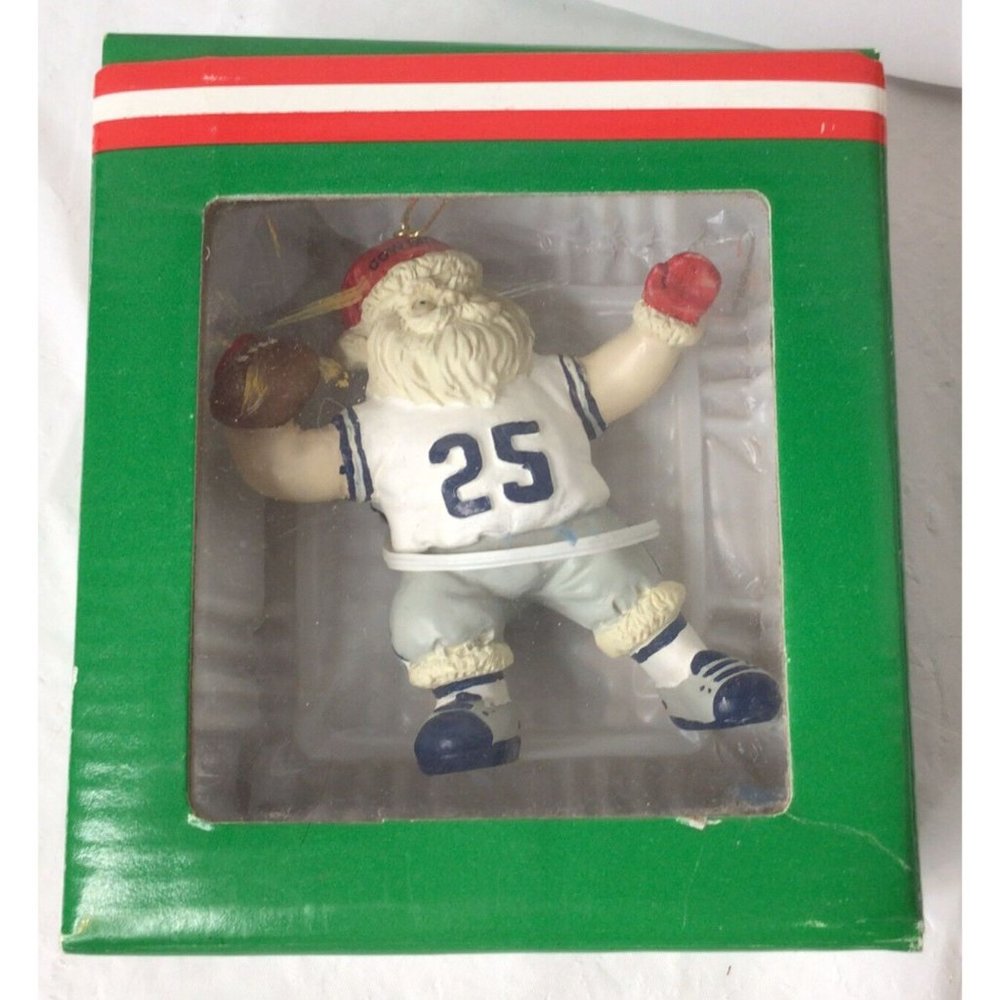NFL Dallas Cowboys Christmas Ornament Santa's On Your Team #25